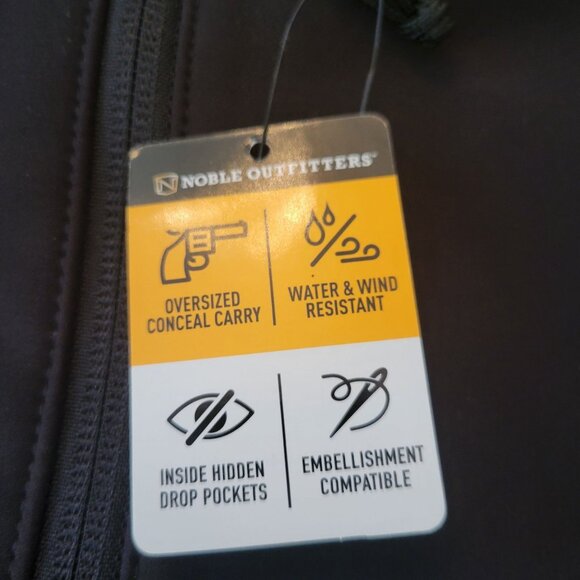 Noble Outfitters Softshell Vest Black M Reg Conceal Carry Layering Pockets - Picture 4 of 9